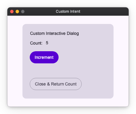 Custom Intent