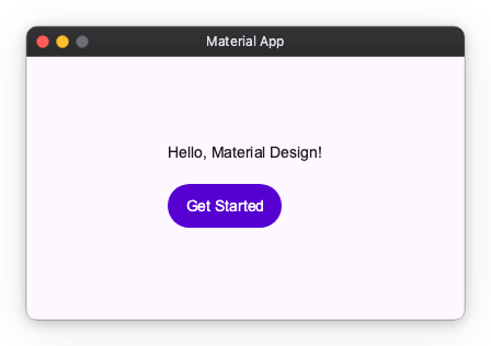 Material App Basic Usage