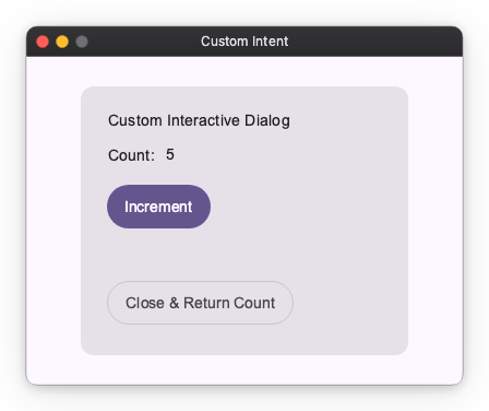 Custom Intent