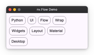 Flow example