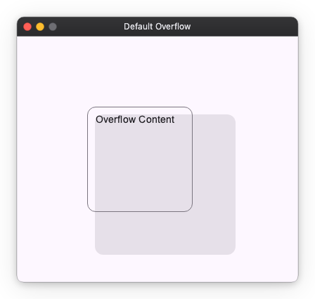 Default overflow example