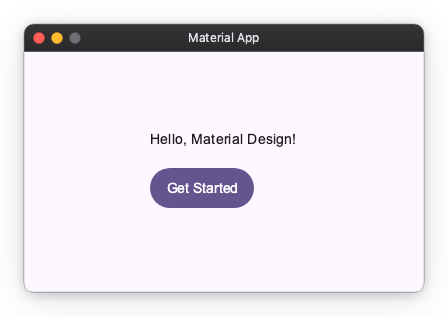 Material App Basic Usage