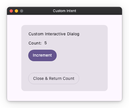 Custom Intent