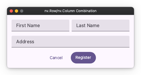 Form example
