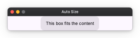 Auto size example