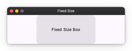 Fixed size example