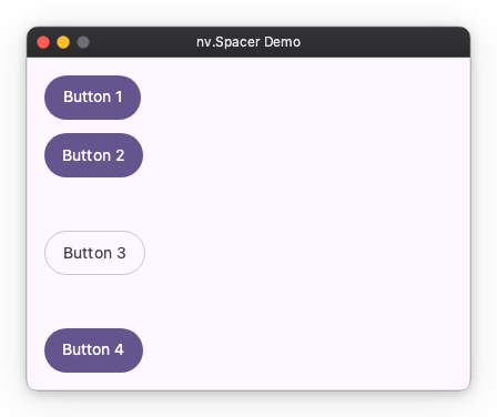 Spacer example