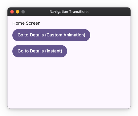 Navigation Transitions