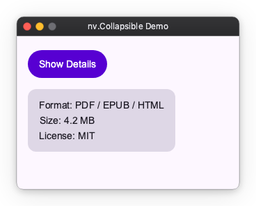 Collapsible example