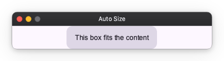 Auto size example