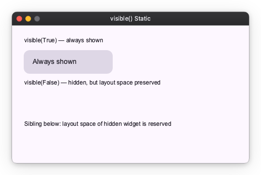 Visible Static